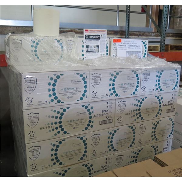 Qty 33 Boxes (6ea) Sofidel Dissolve Tech Roll Towels Retail $1681