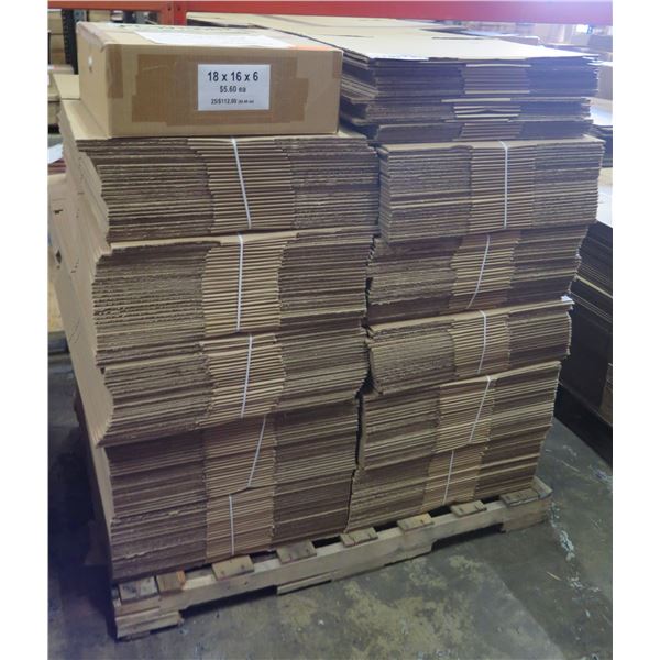 Qty 270 Corrugated Boxes 18"x16"x6" Retail $1088