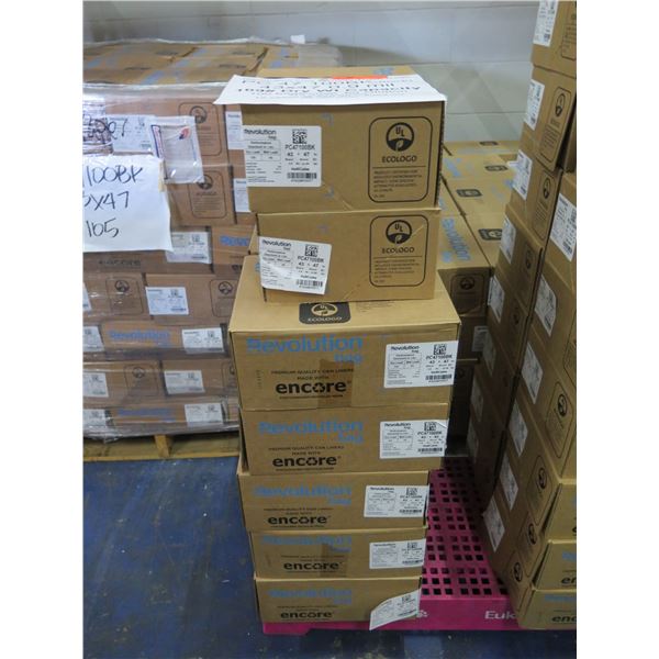 Qty 12 Boxes (100 ea) Revolution Low Density Trash Bags Black Retail $354