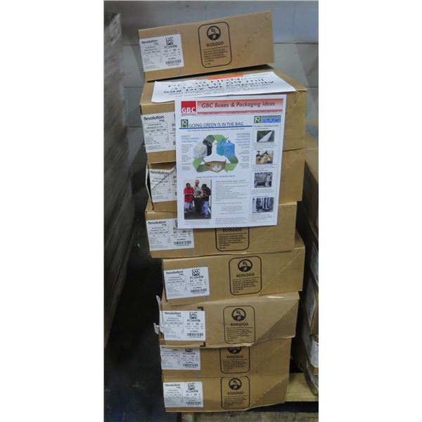 Qty 15 Boxes (250 ea) Revolution Low Density Trash Bags White Retail $482