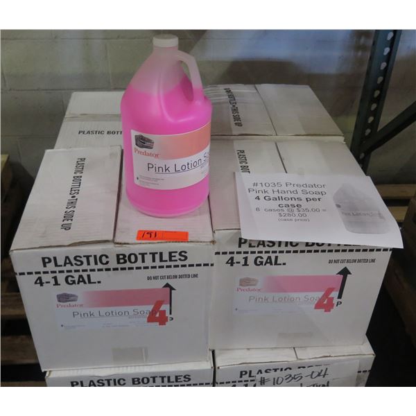 Qty 8 Boxes (4 gal ea) Predator 1035 Pink Hand Soap Retail $280