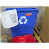 Image 2 : Delamo Slim Mo Blue Recycle Bin & Dirty Water Bucket Retail $80