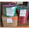 Image 1 : Qty 30 Assorted Ribbon Rolls 1.25"x250 yards Retail $555