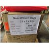 Image 2 : Qty 180 Non-Woven Bags Red 13"x7"x13.25" Retail $474