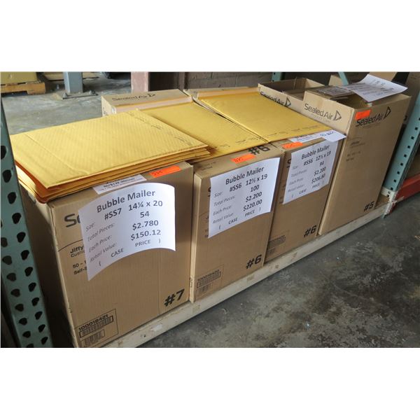 Qty 396 Bubble Mailers Misc Sizes Retail $760