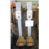 Image 1 : Qty 2 Kutol Hand Sanitizer Stations w/ Dispenser, Stand, Case Retail $451