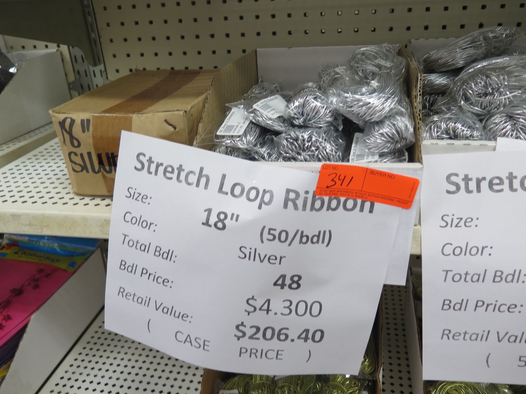 Qty 406 Stretch Loop Ribbons Misc Sizes Retail $2319