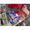 Image 21 : Contents of Shelf: Christmas Bags, Gliders, Napkins, Stockings, etc (shelf not included)