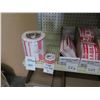 Image 15 : Contents of Shelf:  Misc Tape, Paper Rolls, Dispensers, Labels, Mailers, etc (shelf not included)