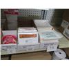 Image 17 : Contents of Shelf:  Misc Tape, Paper Rolls, Dispensers, Labels, Mailers, etc (shelf not included)