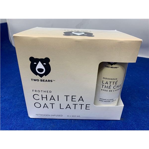 Two Bears Frothed Chai Tea Oat Latte 6 x 207ml