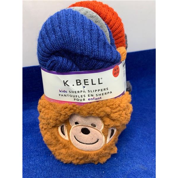K Bell kid sherpa slippers