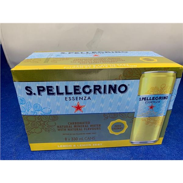 S.Pellegrino Lemon & Lemon Zest 8 x 330ml