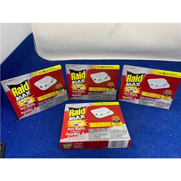Raid Max Ant Baits Lot Of 4