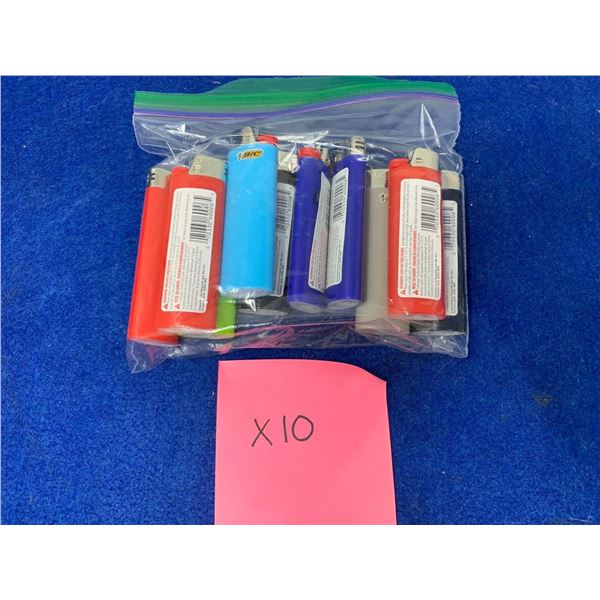 Lot of 10 BiC Lighters