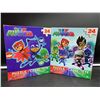 Image 1 : Lot of Two 24pc PJMasks Puzzles