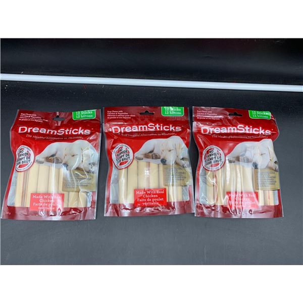 DreamSticks Chicken & Vegetable Dog Chews (3 x 240g)