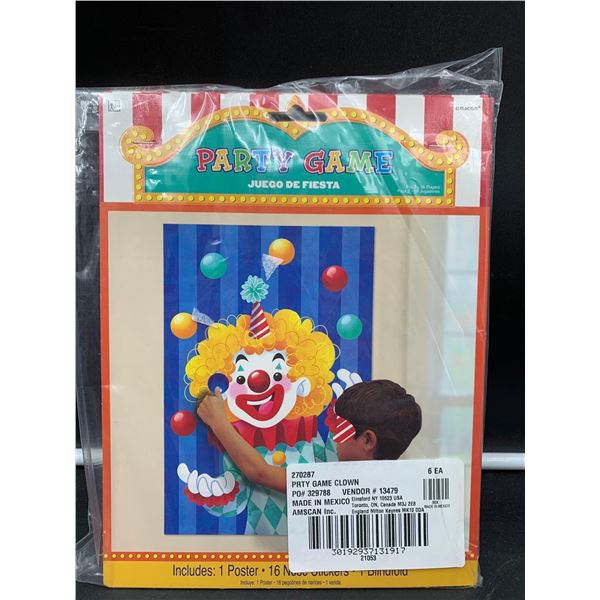 Party Game- Pin the Nose on the Clown