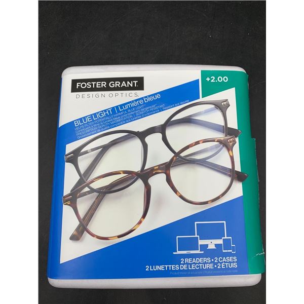 Foster Grant Reader 2pk Glasses (2.00)
