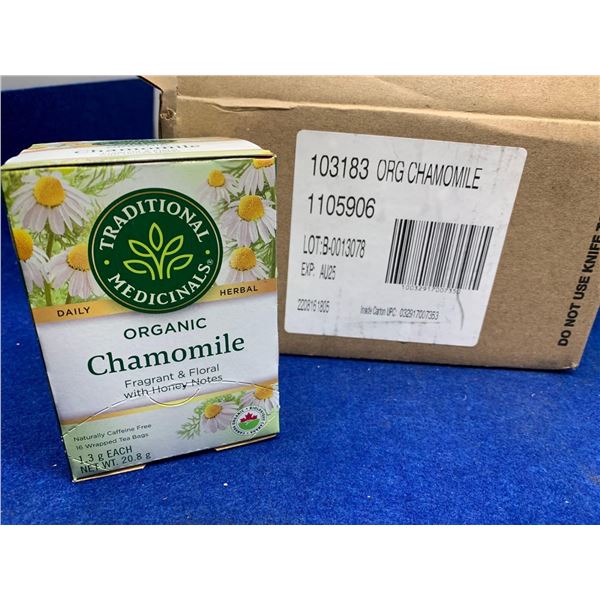 Traditional Medicinals Chamomile Tea 16 tea bags per box x 6 boxes