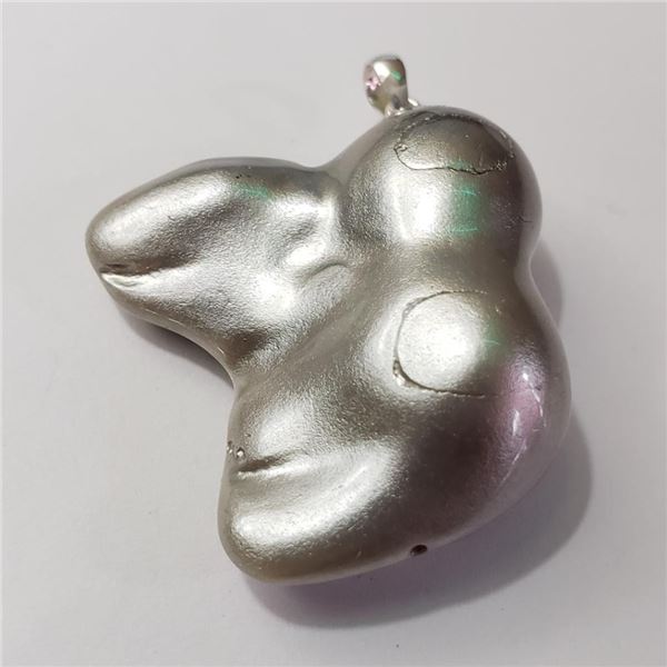Silver Free Form Freshwater Pearl Pendant (~Size 0) (~length 0inches), Suggested Retail Value $200 (