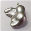 Image 1 : Silver Free Form Freshwater Pearl Pendant (~Size 0) (~length 0inches), Suggested Retail Value $200 (