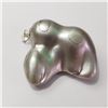Image 2 : Silver Free Form Freshwater Pearl Pendant (~Size 0) (~length 0inches), Suggested Retail Value $200 (