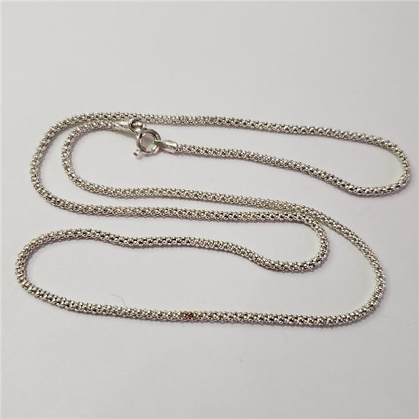 Silver Chain (~Size 0) (~length 18inches) (~weight 3g), Suggested Retail Value $100