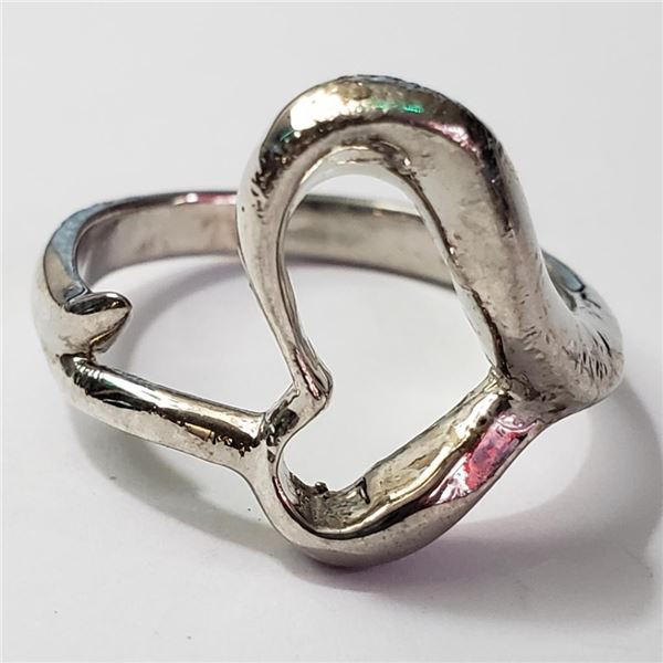 Silver Ring (~Size 8)(Ring is resizable for $40) (~length 0inches) (~weight 4.26g), Suggested Retail