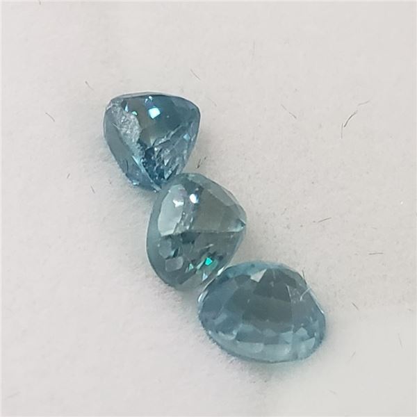 Natural Blue Zircon(2.5ct) (~Size 0) (~length 0inches), Suggested Retail Value $220 (Estimated Selli