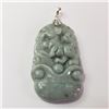 Image 1 : Silver Jadeite Pendant (~Size 0) (~length 0inches), Suggested Retail Value $200 (Estimated Selling P