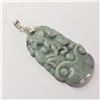 Image 2 : Silver Jadeite Pendant (~Size 0) (~length 0inches), Suggested Retail Value $200 (Estimated Selling P