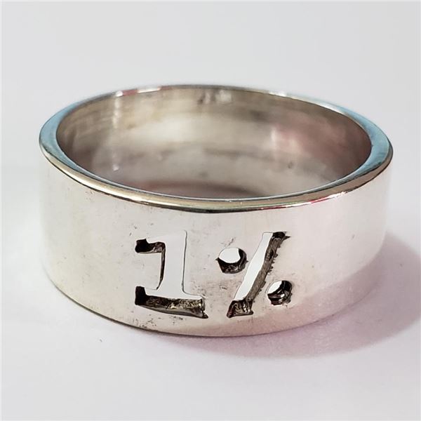 Silver Ring (~Size 8)(Ring is resizable for $40) (~length 0inches) (~weight 5.47g), Suggested Retail
