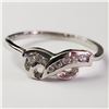Image 1 : Silver Cubic Zirconia Ring (~Size 7)(Ring is resizable for $40) (~length 0inches), Suggested Retail 