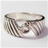 Image 1 : Silver Ring (~Size 7)(Ring is resizable for $40) (~length 0inches) (~weight 3.65g), Suggested Retail