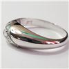 Image 1 : Silver Cubic Zirconia Ring (~Size 6.5)(Ring is resizable for $40) (~length 0inches), Suggested Retai