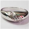 Image 3 : Silver Cubic Zirconia Ring (~Size 6.5)(Ring is resizable for $40) (~length 0inches), Suggested Retai