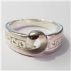 Image 1 : Silver Ring (~Size 8)(Ring is resizable for $40) (~length 0inches) (~weight 4.39g), Suggested Retail