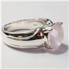 Image 3 : Silver Rose Quartz Ring (~Size 7)(Ring is resizable for $40) (~length 0inches) (~weight 7.9g), Sugge