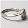 Image 2 : Silver Cubic Zirconia Ring (~Size 7)(Ring is resizable for $40) (~length 0 inches), Suggested Retail