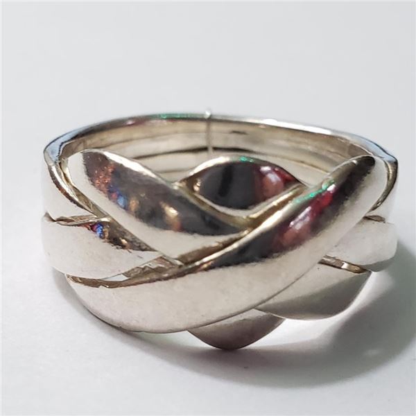 Silver Ring (~Size 5)(Ring is resizable for $40) (~length 0 inches) (~weight 3.93g), Suggested Retai