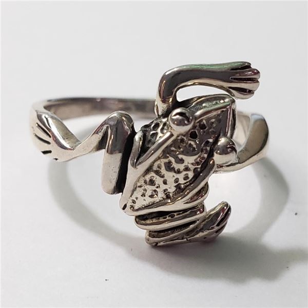 Silver Ring (~Size 8)(Ring is resizable for $40) (~length 0 inches) (~weight 3.96g), Suggested Retai