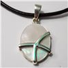 Image 1 : Silver Mother Of Pearl W/ Cord Pendant (~Size 0) (~length 0 inches) (~weight 3.03g), Suggested Retai