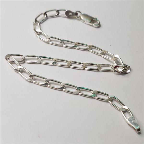 Silver Bracelet (~Size 0) (~length 8.5 inches) (~weight 4.48g), Suggested Retail Value $140