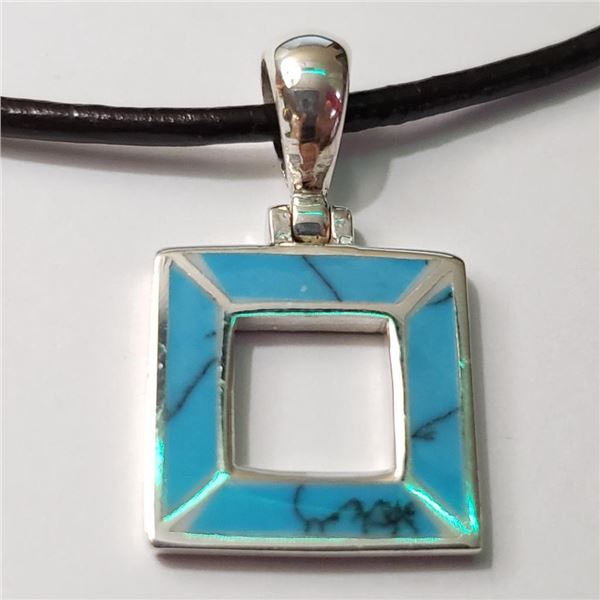 Silver W/ Cord Pendant (~Size 0) (~length 0 inches) (~weight 3.76g), Suggested Retail Value $120