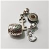 Image 2 : Silver Pack Of 4 Pandora Beads (~Size 0) (~length 0 inches) (~weight 9.4g), Suggested Retail Value $