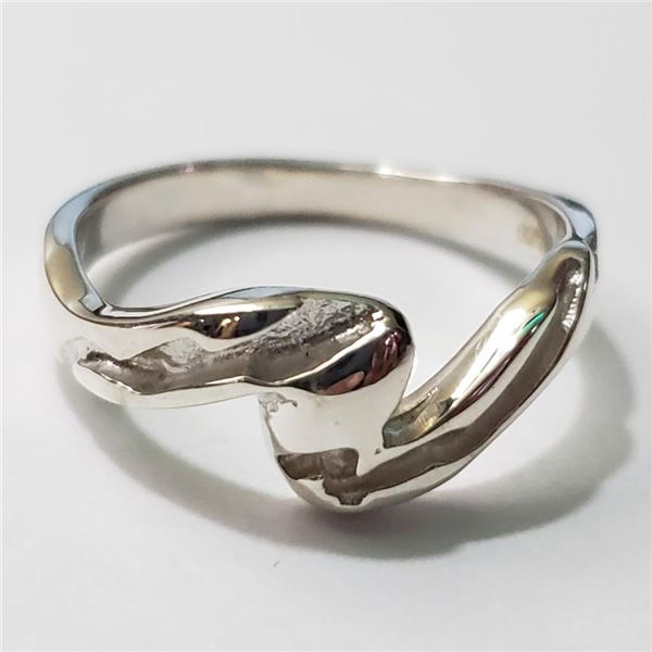 Silver Ring (~Size 8)(Ring is resizable for $40) (~length 0 inches) (~weight 3.12g), Suggested Retai