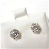 Image 2 : 10K Yellow Gold White Moissanite Test Like Diamond Looks Better(2ct) Earrings (~weight 0.9g), Made i