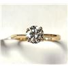 Image 1 : 10K Yellow Gold White Moissanite Test Like Diamond Looks Better(0.75ct) Ring (~Size 6.75) (~weight 1