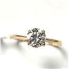 Image 3 : 10K Yellow Gold White Moissanite Test Like Diamond Looks Better(0.75ct) Ring (~Size 6.75) (~weight 1